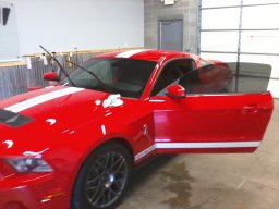 Red Ford Mustang