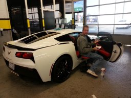 White Corvette 