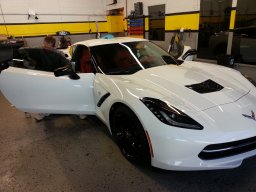 White Corvette 