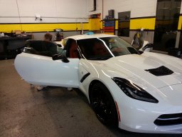 White Corvette 